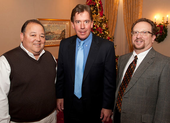From left, Glenn Yamahiro, Judge Paul Van Grunsven, and Judge Jeff Conen attend the Milwaukee Young Lawyers Association’s annual Judges Night held Thursday, Dec. 9, at the Milwaukee Athletic Club.