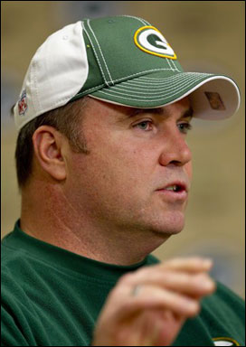 Green Bay Packers Head Coach Mike McCarthy. (AP Photo/Mike Roemer)