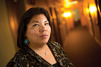 Oneida Nation Councilwoman Melinda Danforth oversees tribal matters from the administrative headquarters.