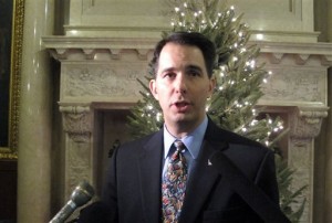 Gov. Scott Walker speaks at his campaign party in West Allis on Nov. 4. Republican lawmakers are considering changes to the state's "John Doe" law after two lengthy investigations into Walker's campaign. (AP File Photo/Morry Gash)