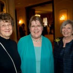 Polly Ellingson (from left), Grzeca Law Group; Judge Jean DiMotto; and honoree Mary Wolverton, Peterson Johnson & Murray SC (Staff photo by Kevin Harnack)