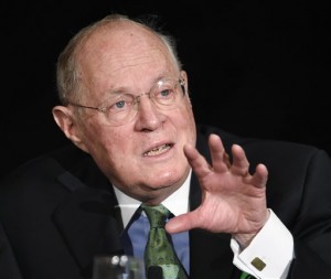Supreme Court Justice Anthony Kennedy speaks at the Ninth Circuit Judicial Conference in San Diego. Kennedy has emerged as a powerful new ally for prison reform advocates who have spent years campaigning against solitary confinement. (AP Photo/Denis Poroy, File)