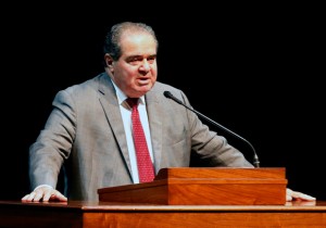 Deceased U.S. Supreme Court Justice Antonin Scalia speaks at the University of Minnesota in Minneapolis on Oct. 20. Much has been made of Scalia’s viewpoints on affirmative action, the Second Amendment and same-sex marriage. But perhaps his greatest impact was on consumer rights. (AP File Photo/Jim Mone)