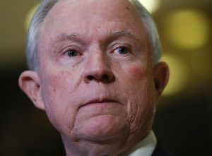 Sen. Jeff Sessions, R-Ala. pauses as he speaks to media at Trump Tower in New York, Thursday, Nov. 17, 2016. (AP Photo/Carolyn Kaster)