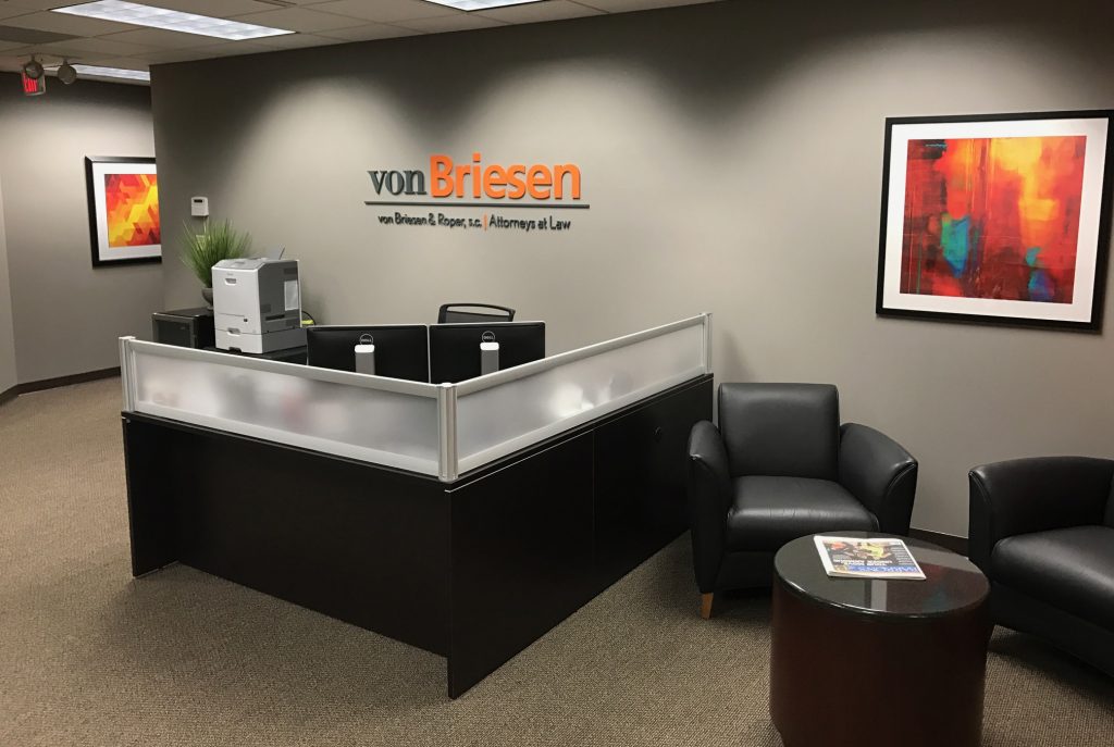 von Briesen & Roper's new Waukesha office at 20975 Swenson Drive, Suite 400. 