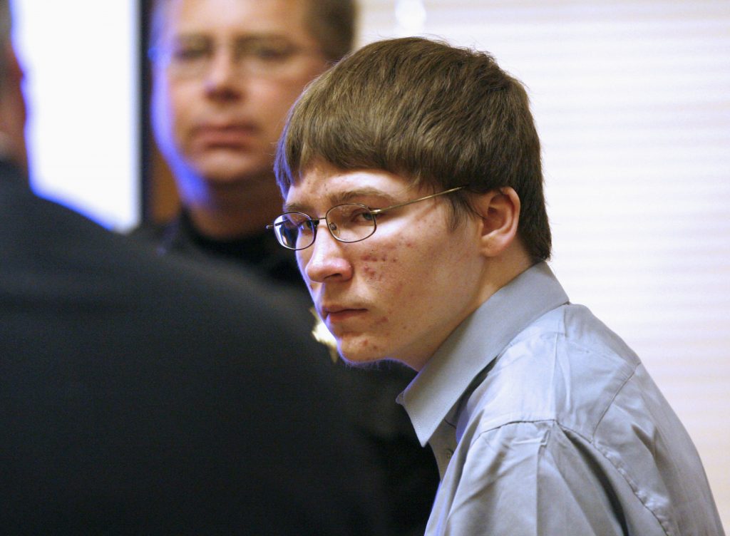 FILE - In this April 16, 2007, file photo, Brendan Dassey appears in court at the Manitowoc County Courthouse in Manitowoc, Wis. Dassey is a Wisconsin inmate who was featured in the "Making a Murderer" series. The 7th Circuit U.S. Court of Appeals in Chicago is set for Tuesday, Sept. 26, 2017, to consider arguments over whether Dassey should go free. He was sentenced to life in prison in 2007 after he told detectives he helped his uncle, Steven Avery, rape and kill photographer Teresa Halbach. (Dan Powers/The Post-Crescent, Pool, File)