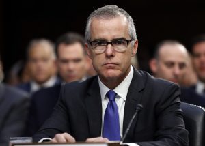 Then acting FBI Director Andrew McCabe appears before a Senate Intelligence Committee hearing about the Foreign Intelligence Surveillance Act on Capitol Hill in June. Attorney General Jeff Sessions said on Friday that he had firedMcCabe, a longtime and frequent target of President Donald Trump's anger, just two days before his scheduled retirement date. (AP Photo/Alex Brandon, File)