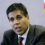 FILE - In this 2006 file photo, Amul Thapar, the new U. S. Attorney for the Eastern District of Kentucky, talks with The Associated Press n Lexington, Ky. Thapar is on President Donald Trump's list of potential Supreme Court Justice candidates to fill the spot vacated by retiring Justice Anthony Kennedy. (AP Photo/Ed Reinke)