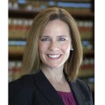 This 2017 photo provided by the University of Notre Dame Law School in South Bend, Ind., shows Judge Amy Coney Barrett. Barrett is on President Donald Trump's list of potential Supreme Court Justice candidates to fill the spot vacated by retiring Justice Anthony Kennedy. (University of Notre Dame Law School via AP)