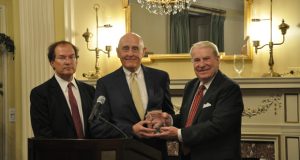 Retired Quarles & Brady partner Michael Gonring, who was part of the firm’s Product Liability Practice Group in Milwaukee and was the national pro bono coordinator for many years, was recently honored with the 2018 American Bar Association’s John H. Pickering Achievement Award. (Photo courtesy of Quarles & Brady)
