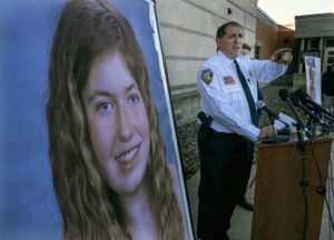 Barron County Sheriff Chris Fitzgerald speaks at a press conference about 13-year-old Jayme Closs, who has been missing since her parents were found dead in their home in Barron. The girl, who was ruled out as a suspect on the first day, was gone when deputies arrived. (Jerry Holt/Star Tribune via AP)
