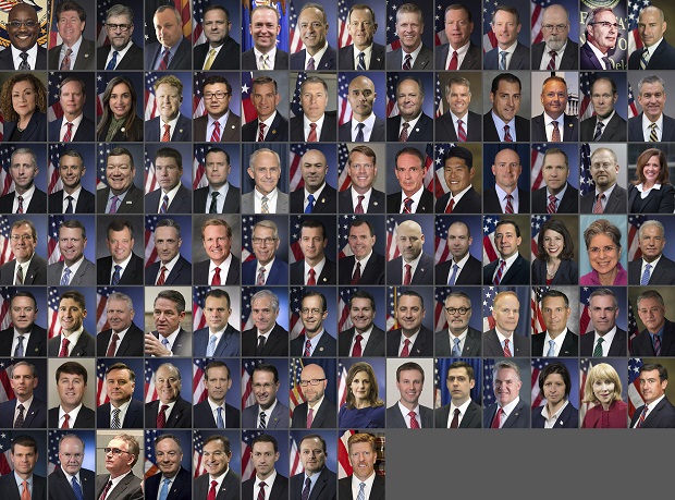 These images provided by the Department of Justice, show U.S. Attorneys from across the United States. The nation’s top federal prosecutors have become less diverse under President Donald Trump than under his three predecessors. (Department of Justice via AP)