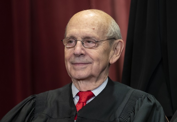 Associate Justice Stephen Breyer sits with fellow Supreme Court justices for a group portrait at the Supreme Court Building in Washington on Nov. 30, 2018. Progressives are hoping 82-year-old Justice Stephen Breyer retires soon to allow President Joe Biden to appoint a like-minded successor while Democrats control the White House and Senate.  (AP Photo/J. Scott Applewhite, File)