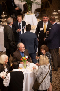 A cross section of Wisconsin’s legal community mingles during the event.